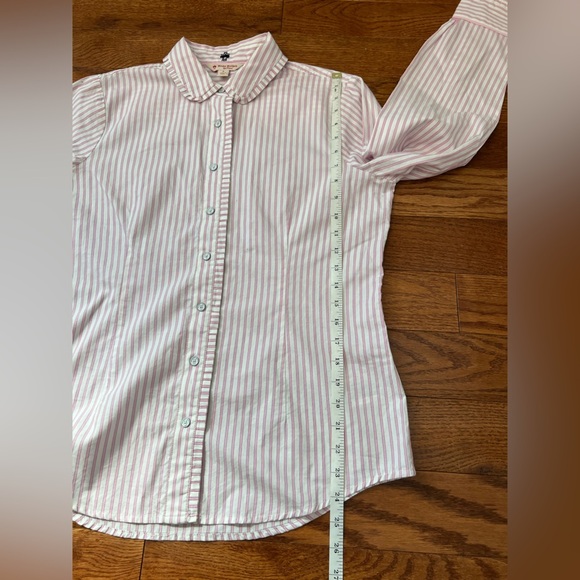 Brooks Brothers Pink Stripes Button Down Shirt 100% Cotton Women’s Sz 8 - Picture 10 of 10
